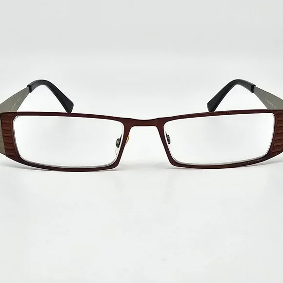 Vanni Mod. VK8796 C176 Bronze Grey Rectangular Eyeglasses Frame Italy 49-15-135 - Picture 2 of 12